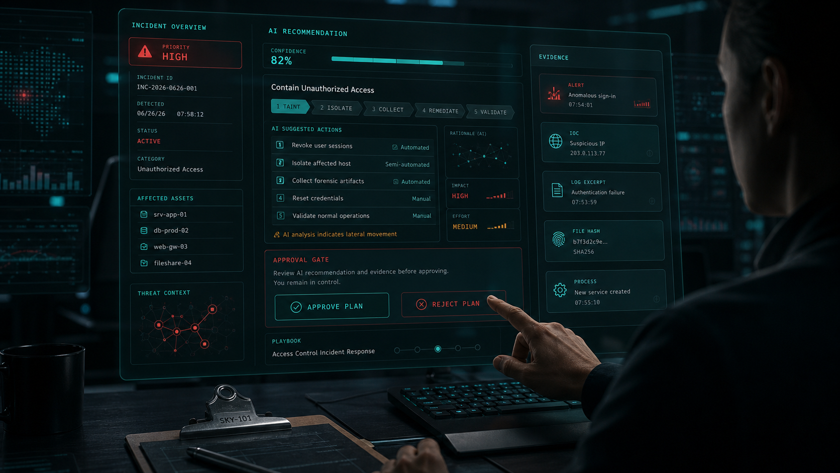 AI-Assisted Playbooks Where Humans Stay in Control